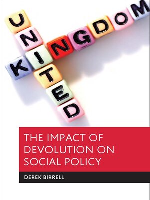 cover image of The impact of devolution on social policy